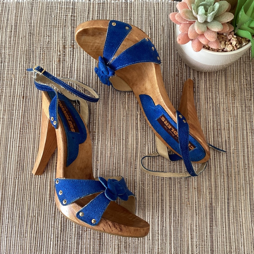 Blue Platform Sandals - Picture 5 of 7